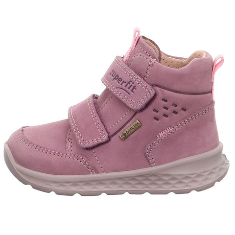 Light purple SUPERFIT GORE-TEX ankle shoe BREEZE 367-85 with durable and waterproof construction for outdoor activities