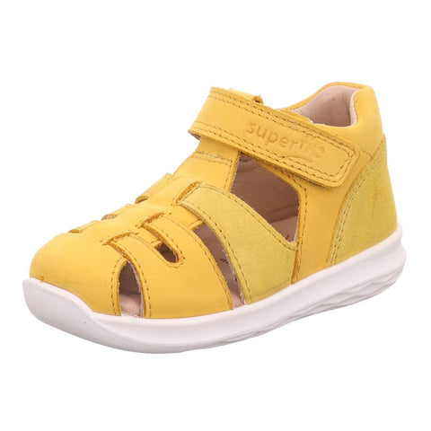 Yellow SUPERFIT Halbsandale BUMBLEBEE 392-60 with adjustable straps and durable rubber sole