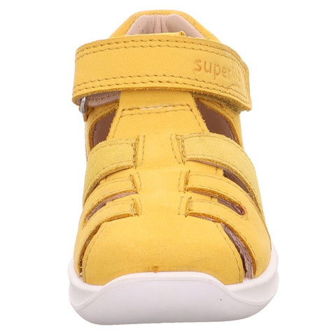 Yellow SUPERFIT Halbsandale BUMBLEBEE 392-60 with adjustable straps and durable rubber sole for kids