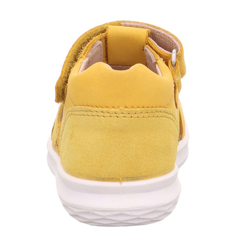 Yellow SUPERFIT Halbsandale BUMBLEBEE 392-60 gelb, lightweight and adjustable children's sandal with closed toe and durable sole for outdoor play and activities