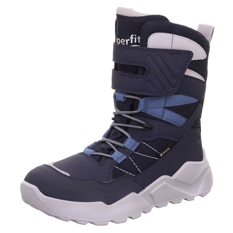 High-quality SUPERFIT GORE-TEX Stiefel ROCKET 408-800 in navy and light gray colors, perfect for outdoor activities and keeping your feet dry and comfortable