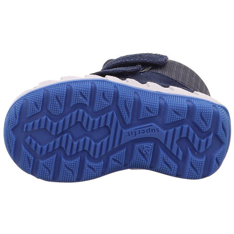 Side view of SUPERFIT GORE-TEX Stiefel ICEBIRD 6013-800 navy - blau showing the ankle support and insulation