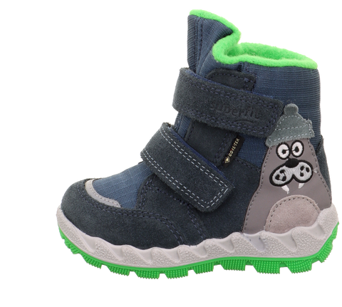 High-performance SUPERFIT GORE-TEX Stiefel ICEBIRD 6014-80 in denimblau and grün, featuring a durable and stylish design inspired by the robustness of a Robbe
