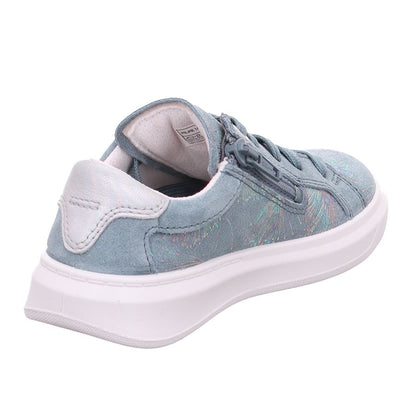 Blue SUPERFIT Halbschuh COSMO 6462-802 with Pusteblume design, perfect for active kids