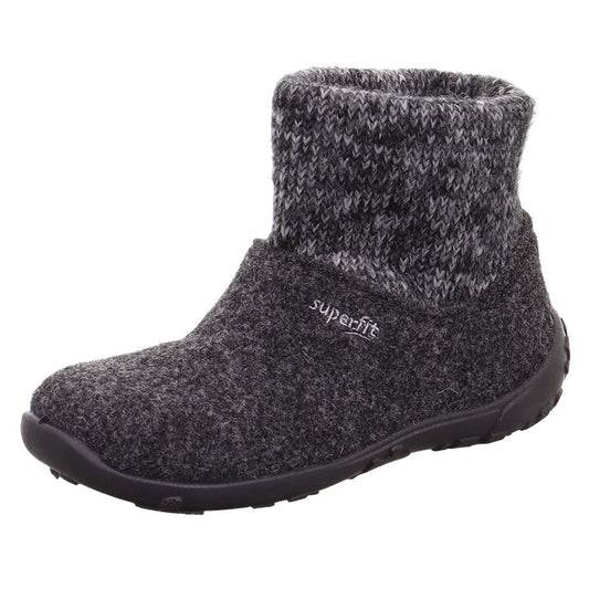Comfortable and stylish SUPERFIT Hausschuh LUCKY 6540-200 grau in grey color