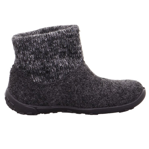 Comfortable and stylish SUPERFIT Hausschuh LUCKY 6540-200 grau with grey color and cozy design for indoor wear