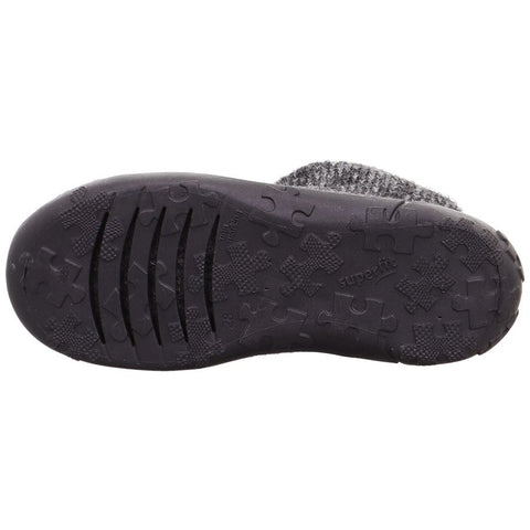 Comfortable and stylish SUPERFIT Hausschuh LUCKY 6540-200 grau grey slipper for indoor wear