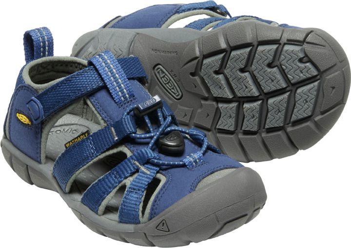 KEEN Halbsandale SEACAMP II CNX - dunkelblau / anthrazit: A durable and comfortable outdoor sandal in dark blue and anthracite color