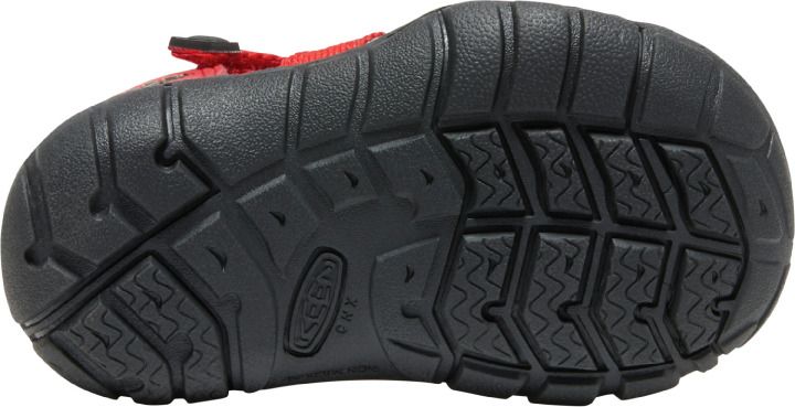 Durable and comfortable KEEN Halbsandale SEACAMP II CNX TOTS - rot - grau for outdoor adventures