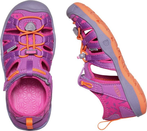 Comfortable and durable violett and fuchsia Halbsandale MOXIE by KEEN