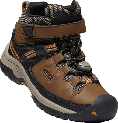 KEEN WP TEX Knöchelschuh TARGHEE MID - braun - schwarz waterproof ankle shoe in brown and black, perfect for outdoor adventures