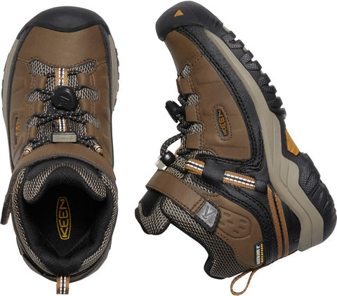 Versatile and comfortable KEEN WP TEX Knöchelschuh TARGHEE MID in brown and black