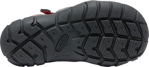 KEEN Halbsandale SEACAMP II CNX - grau / rot - Action shot of the sandal being worn during outdoor activities