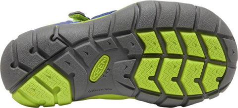 Royal blue and green KEEN Halbsandale SEACAMP II CNX sandal for kids, ideal for summer adventures