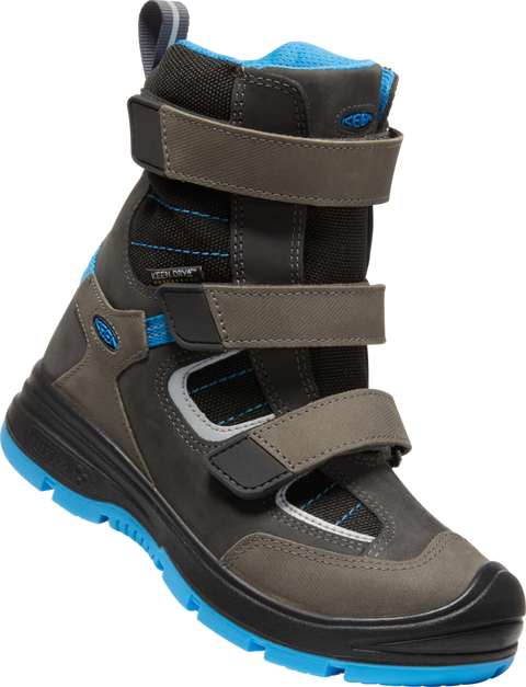 KEEN DRY TEX Stiefel RAVEN WINTER WP - anthrazit - blau waterproof winter boots in anthracite and blue color scheme Built to keep your feet warm and dry in cold, wet conditions