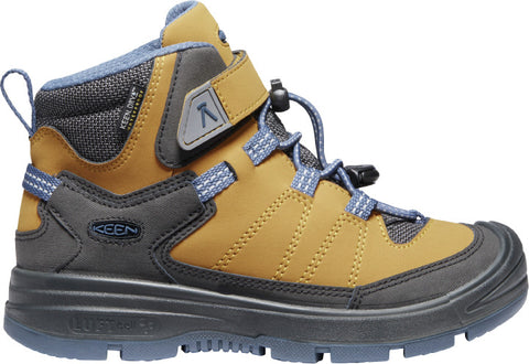 KEEN DRY TEX Knöchelschuh REDWOOD MID WP - curry - rauchblau waterproof ankle boot in redwood and smoke blue