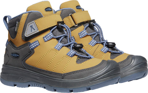 KEEN DRY TEX Knöchelschuh REDWOOD MID WP in curry and rauchblau, a waterproof ankle shoe