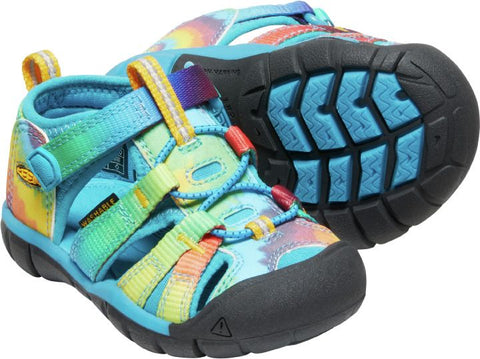 KEEN Halbsandale SEACAMP II CNX TOTS - multicolor for kids splashing in the river