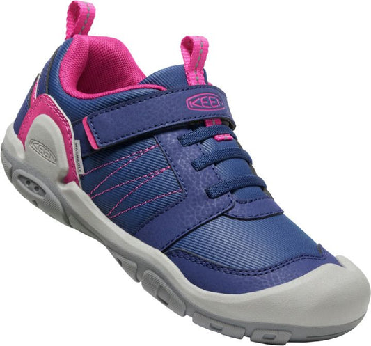 KEEN Halbschuh KNOTCH PEAK CNX - blaubeere - pink hiking shoe with supportive sole and breathable mesh upper
