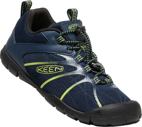 KEEN Halbschuh CHANDLER 2 CNX - navy / neongelb, lightweight and durable outdoor shoe with navy and neon yellow colorway
