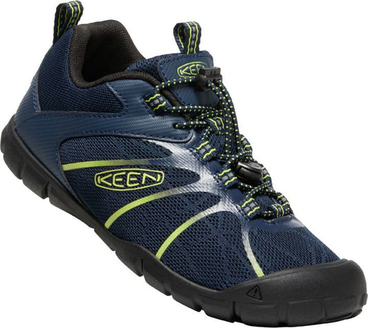 KEEN Halbschuh CHANDLER 2 CNX - navy / neongelb, lightweight and durable outdoor shoe with navy and neon yellow colorway