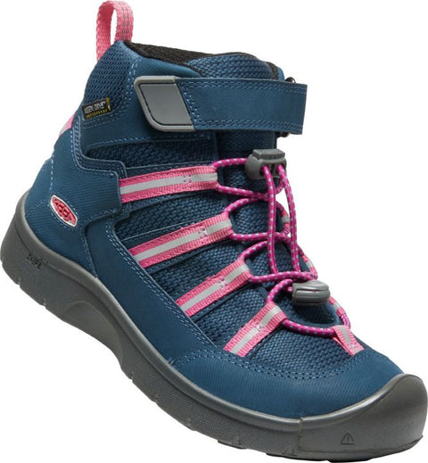 KEEN WP TEX Knöchelschuh HIKEPORT 2 SPORT MID in petrol and pink for outdoor activities and hiking