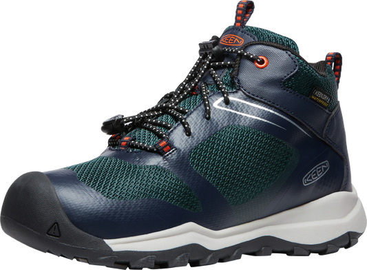 KEEN DRY TEX Knöchelschuh WANDURO MID WP - petrol - navy waterproof ankle shoe for outdoor adventures in blue and green colors