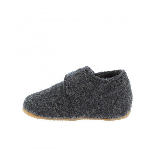 LIVING KITZBÜHEL Hausschuh 3609-600 in dunkelgrau and blau, a cozy and stylish slipper for indoor wear