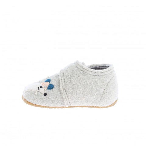 LIVING KITZBÜHEL Hausschuh 4201-408 - light gray - Cat - Mouse - Cozy and cute slippers featuring a cat and mouse design