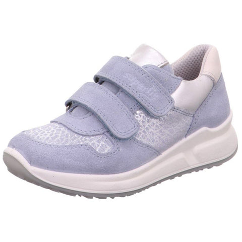 Superfit Merida 6154-84 half shoe in ice blue and silver, a stylish and comfortable option for all-day wear