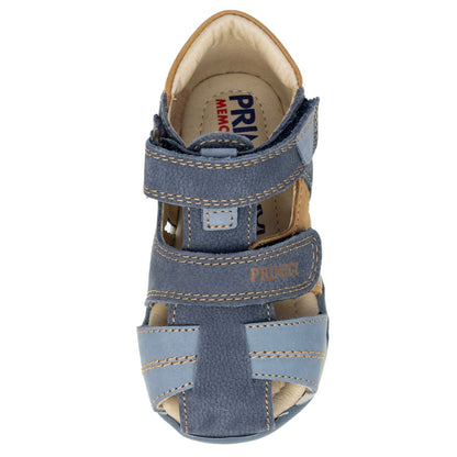 Blue and curry colored PRIMIGI Halbsandale 19106-00 sandal with comfortable design