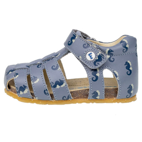 Beautiful light blue NATURINO Halbsandale ALBY