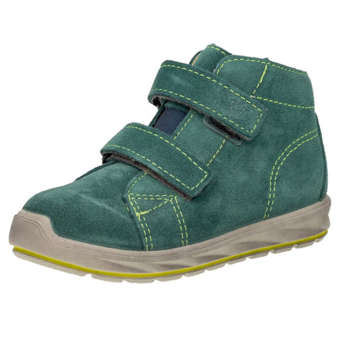 RICOSTA SYMPA-TEX Knöchelschuh ZAYNO - petrol - neongrün - front view on white background