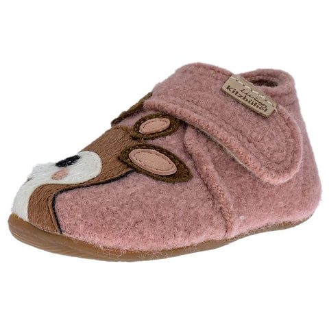 LIVING KITZBÜHEL Hausschuh 4200-311 - rosa - Rehkitz is a cozy and stylish pink slipper featuring a cute deer design, perfect for lounging at home