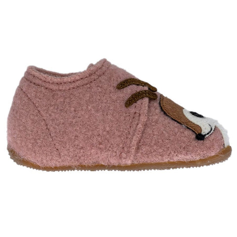 LIVING KITZBÜHEL Hausschuh 4200-311 - rosa - Rehkitz is a cozy pink slipper featuring a cute deer design
