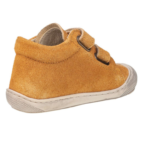 NATURINO Halbschuh COCOON in curry color, made of soft Velour material