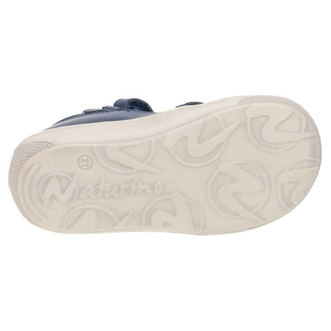 NATURINO Halbsandale PUFFY - navy: Children's navy blue half sandal with comfortable cushioning and adjustable straps for a secure fit
