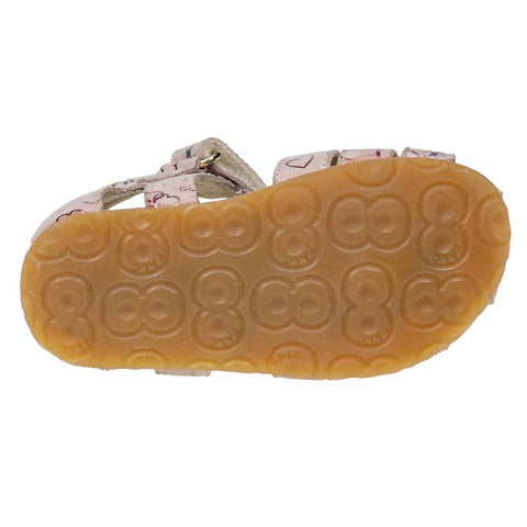 NATURINO Halbsandale ALBY - puderrosa - Herzen: A stylish and comfortable pink half sandal with heart design