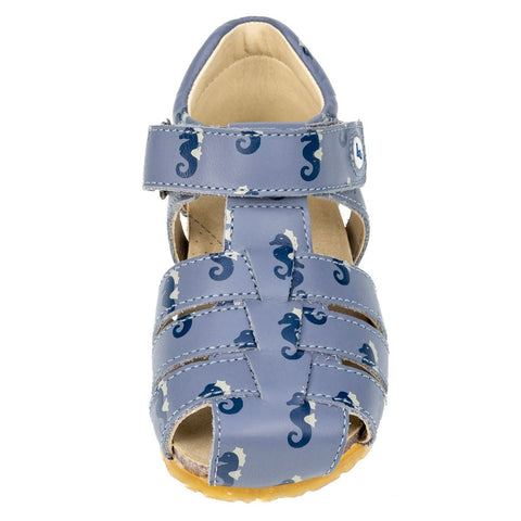 Durable and cute NATURINO Halbsandale ALBY in celeste color