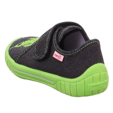 Black SUPERFIT Hausschuh BILL 278-003 with dinosaur design, comfortable and stylish for kids