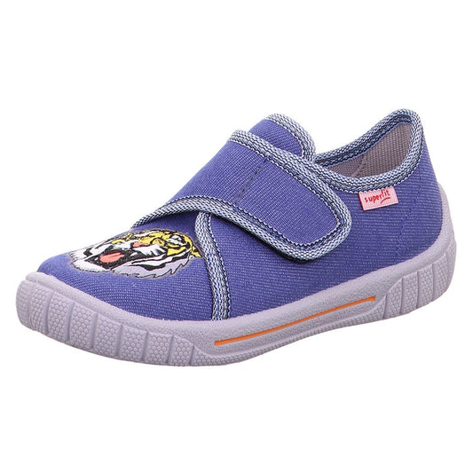 Comfortable blue Tiger SUPERFIT Hausschuh BILL 278-803 slipper with durable sole