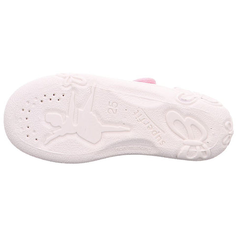 Comfortable and stylish SUPERFIT Hausschuh BELINDA 288-55 in pink with cherry designs