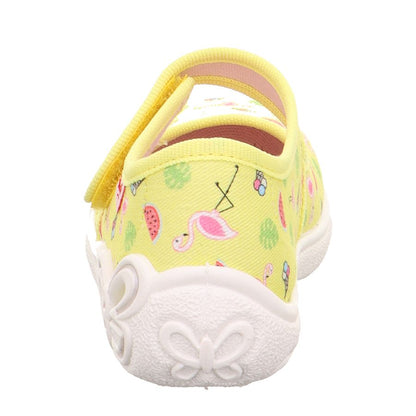 Yellow SUPERFIT Hausschuh BELINDA 288-602 with Flamingo design and ice details