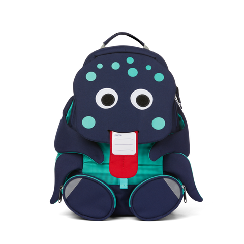 Colorful AFFENZAHN Rucksack GROSSER FREUND featuring a cute and playful octopus design, perfect for kids to carry their belongings to school or on outings