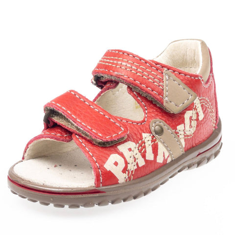 PRIMIGI Sandale VESPER in rot and braun color, perfect for summer outings and playtime