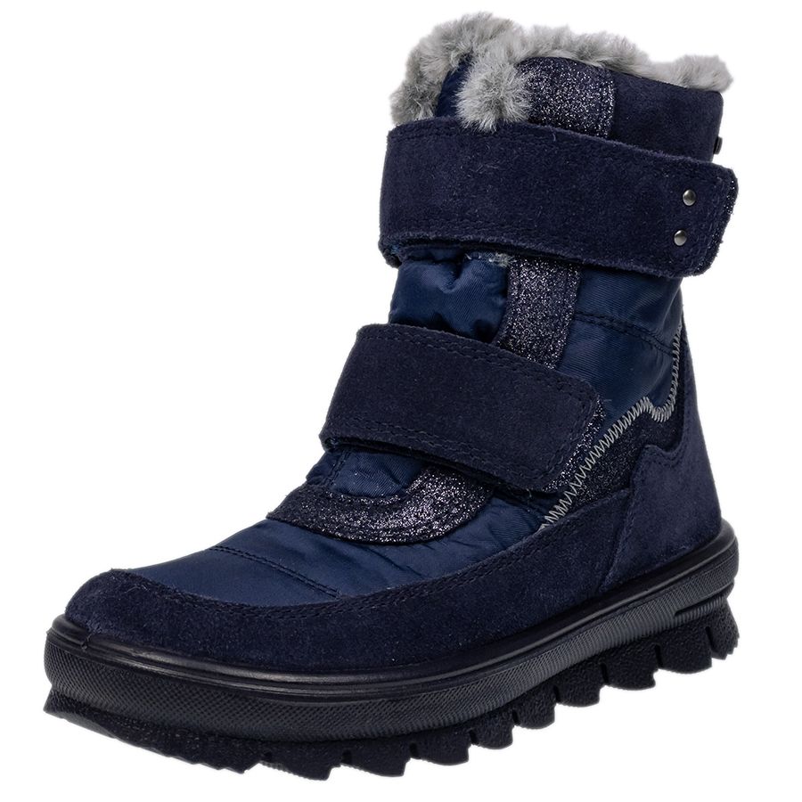 A high-performance, waterproof SUPERFIT GORE-TEX STIEFEL FLAVIA 9214-80 in dark blue and silver