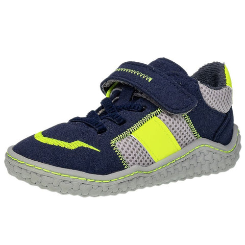 RICOSTA Barfußschuh Halbschuh JAY navy grau neongelb 