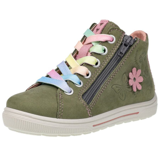 RICOSTA Knöchelschuh ISA in eukalyptus and rosa color, a stylish and comfortable ankle shoe for girls