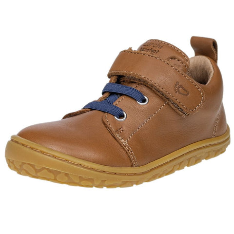 Brown and blue LURCHI Barfuß Halbschuh NAEL 50017-04, a stylish and comfortable half shoe for barefoot walking
