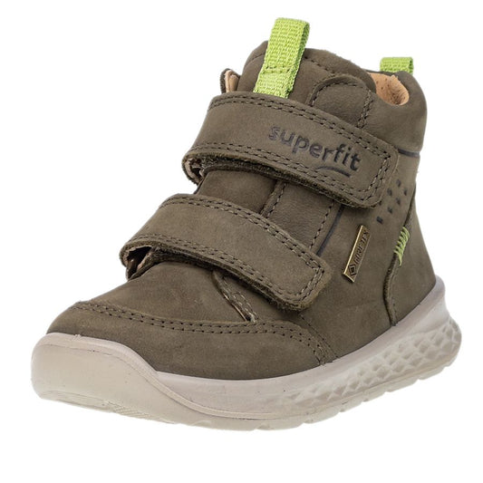 Olive-colored SUPERFIT GORE-TEX ankle shoe with BREEZE 367-70 design